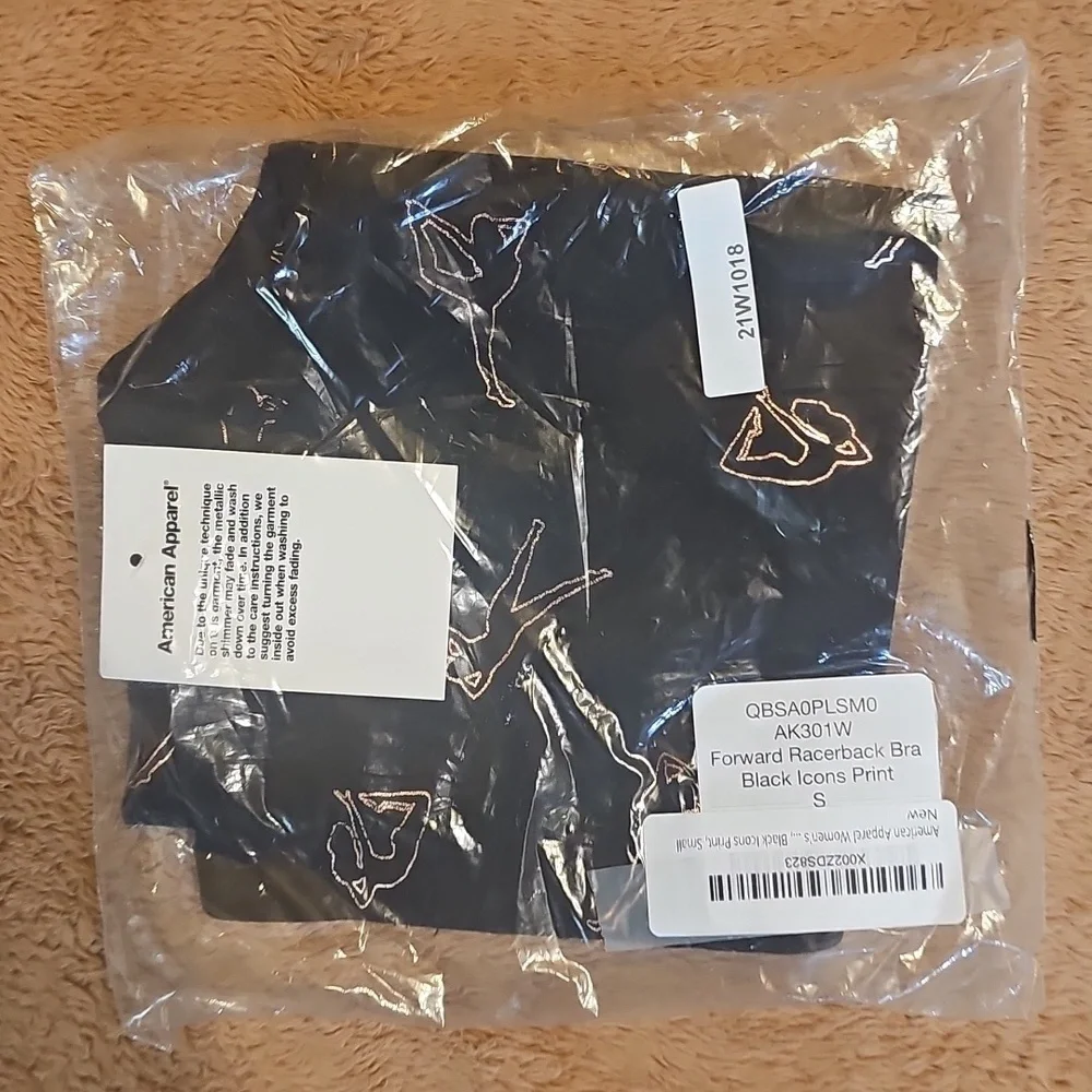 American Apparel womens Sleeveless Forward Racerback Bra, SIZE S - Picture 5 of 5